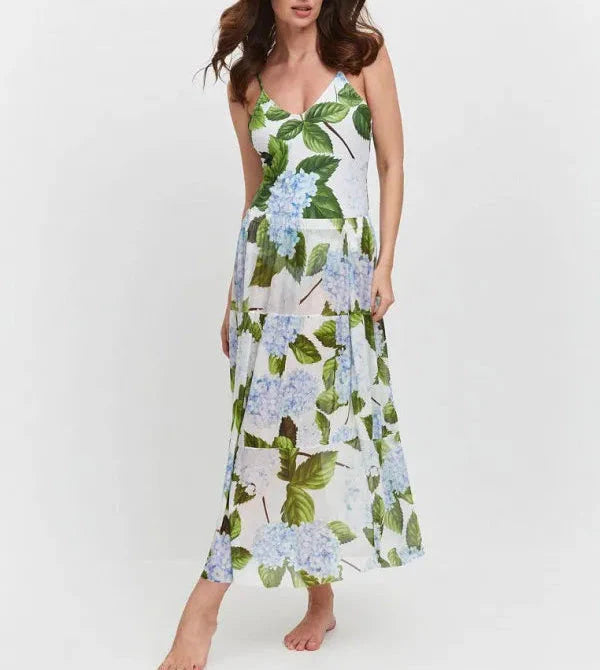 Scarlett - Stylish Floral Swimsuit With Skirt