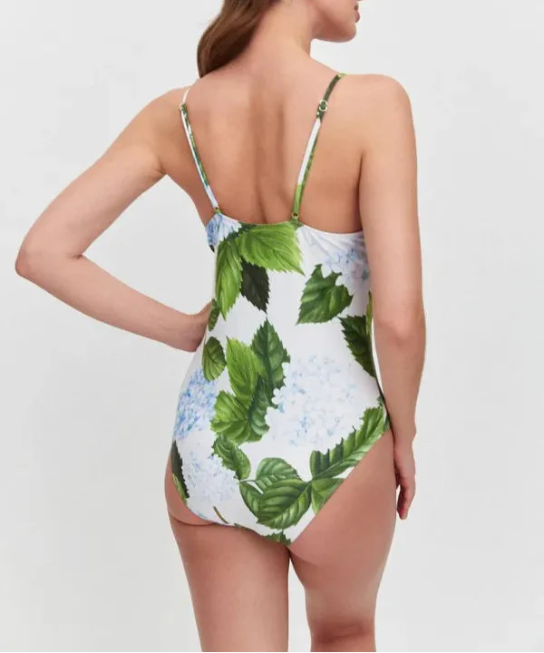 Scarlett - Stylish Floral Swimsuit With Skirt