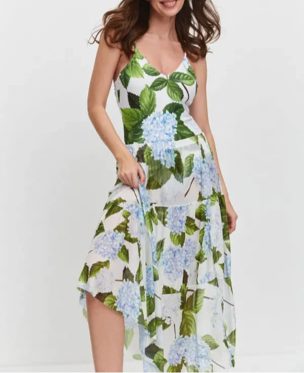 Scarlett - Stylish Floral Swimsuit With Skirt
