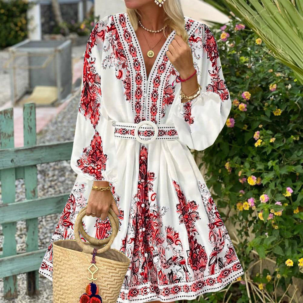 Charlotte - Bohemian Long Sleeve Dress