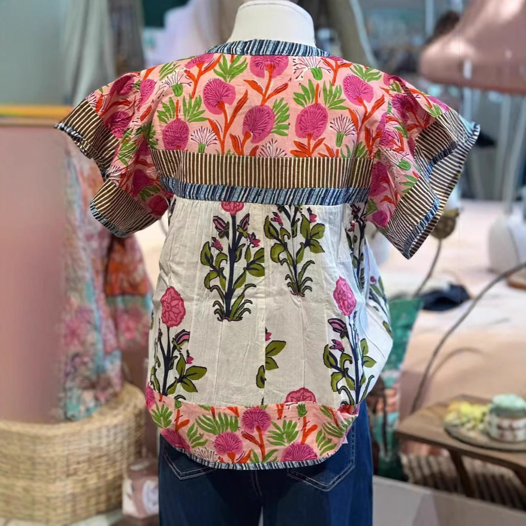 Angelina | Embroidered Boho Blouse
