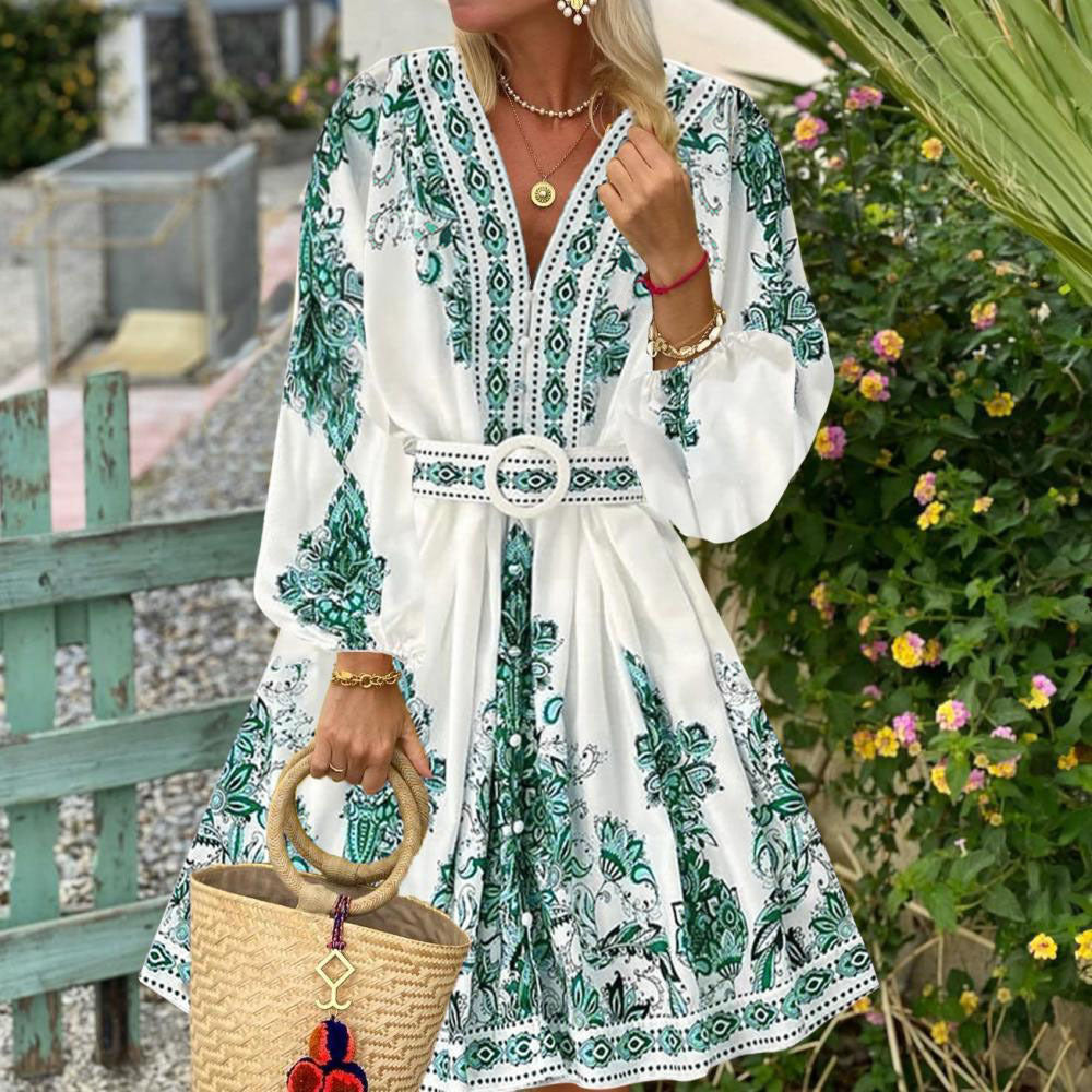 Charlotte - Bohemian Long Sleeve Dress