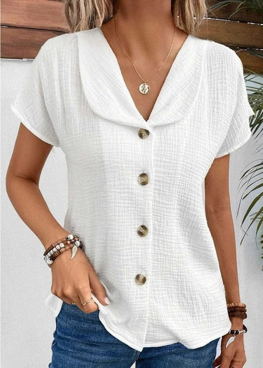 Mia™ - Elegant Top With Handmade Details