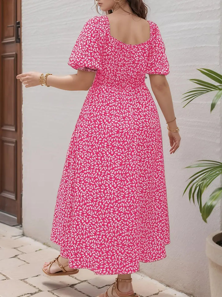 Ellie - Elegant Floral Midi Dress