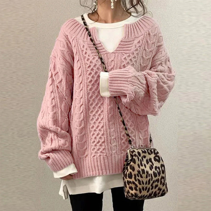 Sofia - Winter Cable Knit Jumper