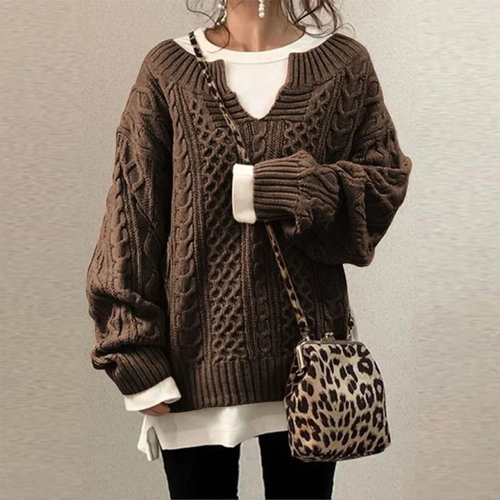 Sofia - Winter Cable Knit Jumper