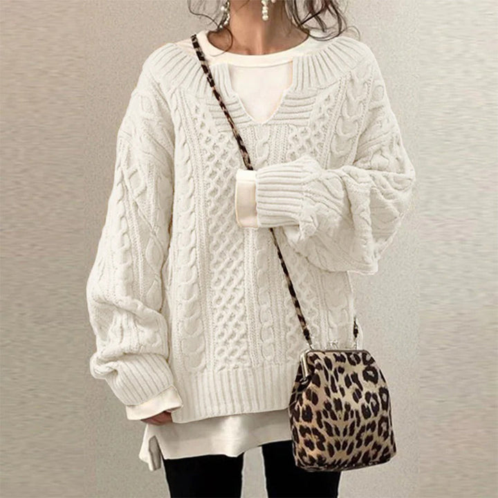 Sofia - Winter Cable Knit Jumper