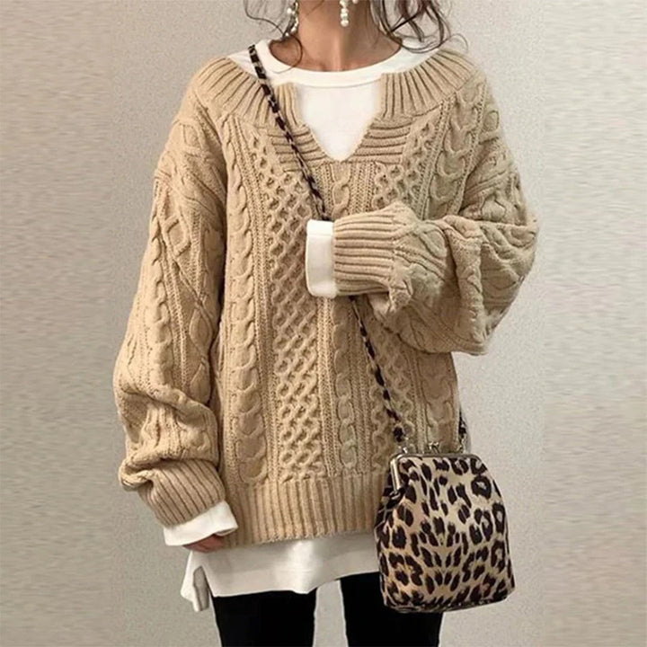 Sofia - Winter Cable Knit Jumper
