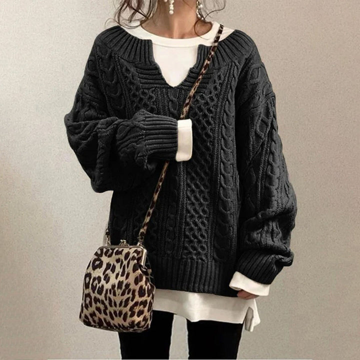 Sofia - Winter Cable Knit Jumper