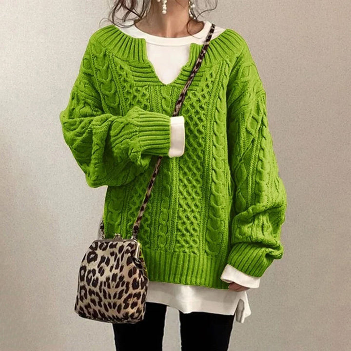 Sofia - Winter Cable Knit Jumper