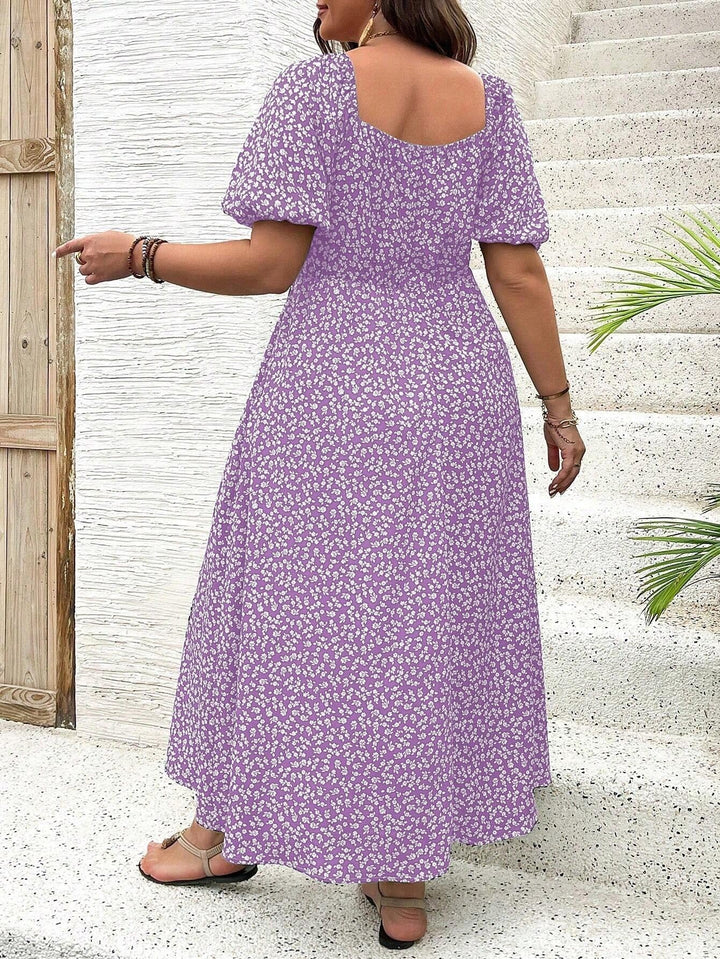 Ellie - Elegant Floral Midi Dress
