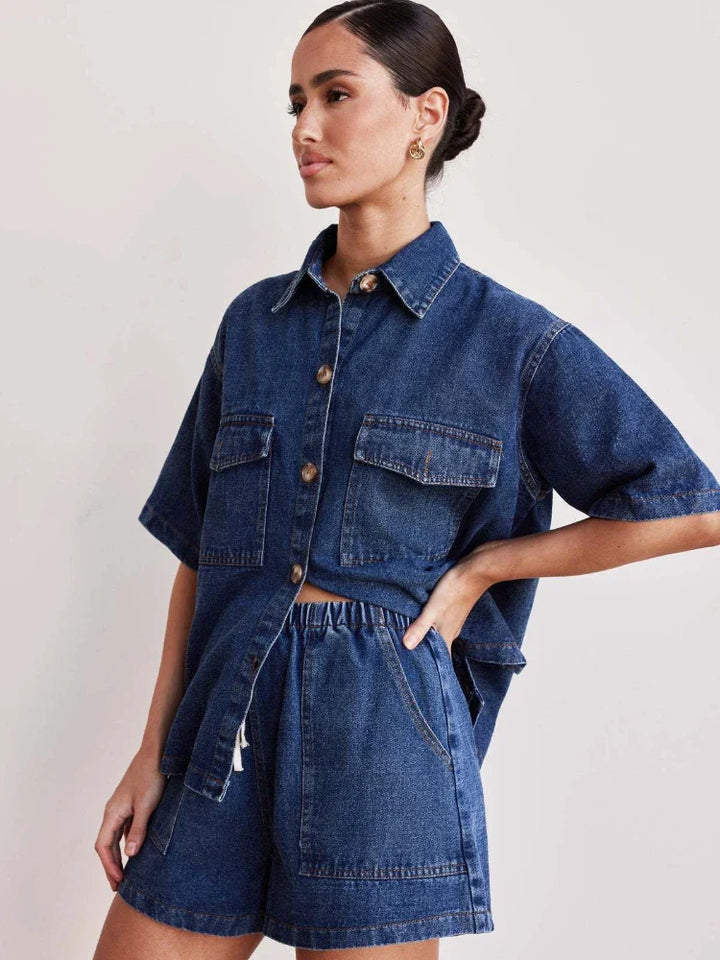 Ellie™ -  Vintage Denim Suit Set