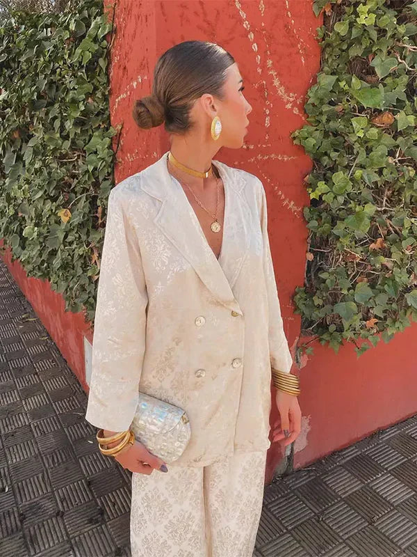 Eloise - Chic Jacquard Blazer