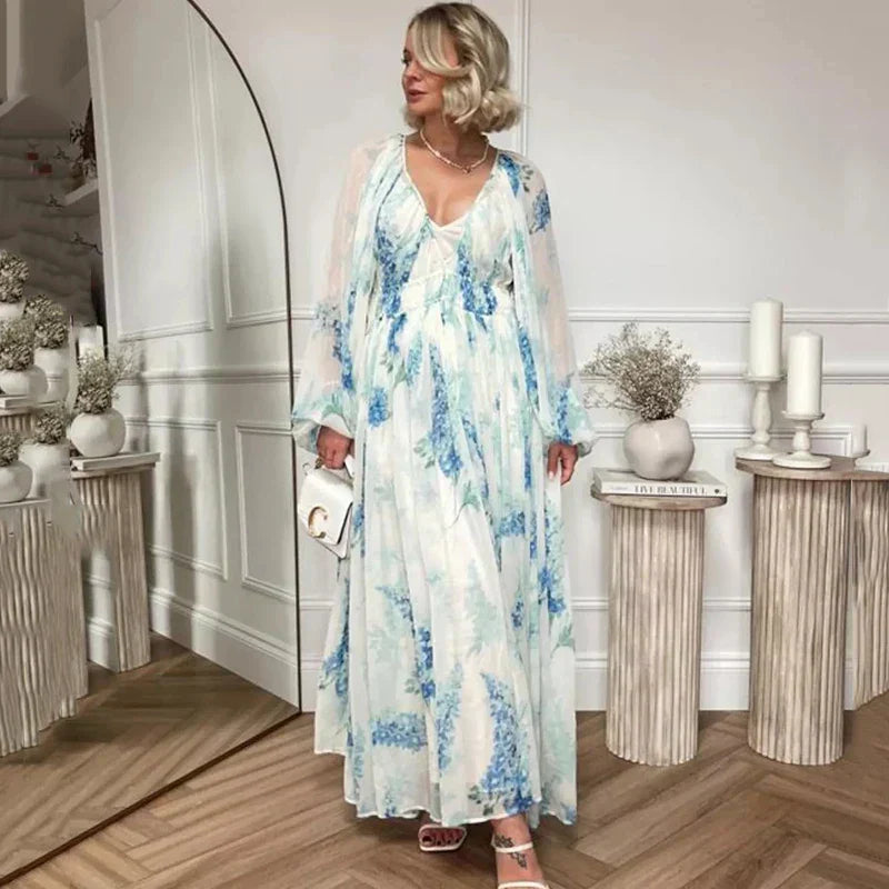 Melaya - Blue Ocean Maxi Dress
