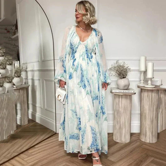 Melaya - Blue Ocean Maxi Dress