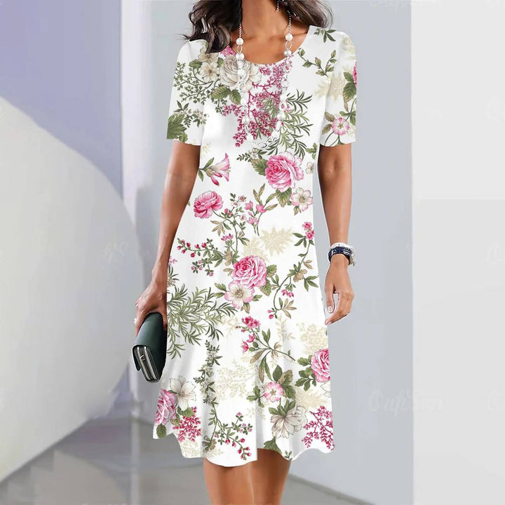 Olivia™ - Comfy Flower Print Dress
