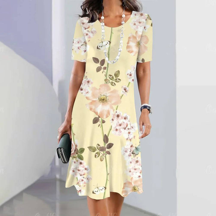 Olivia™ - Comfy Flower Print Dress