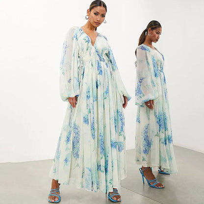 Melaya - Blue Ocean Maxi Dress