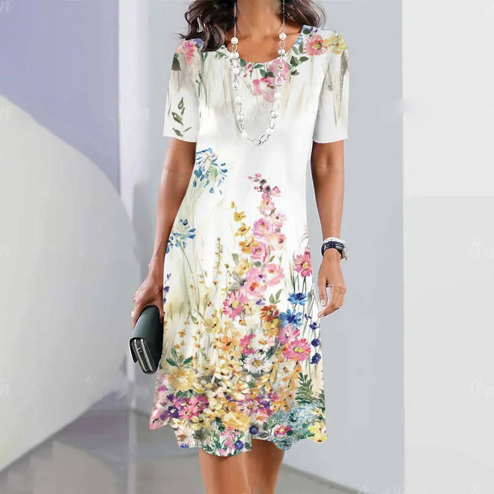Olivia™ - Comfy Flower Print Dress