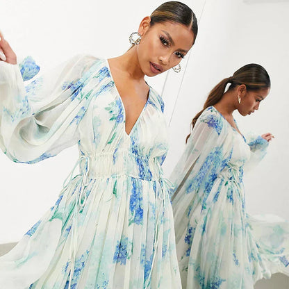 Melaya - Blue Ocean Maxi Dress