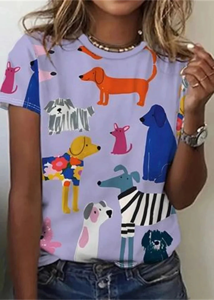 Scarlett™ - Handmade Women's Shirt with Animal Print