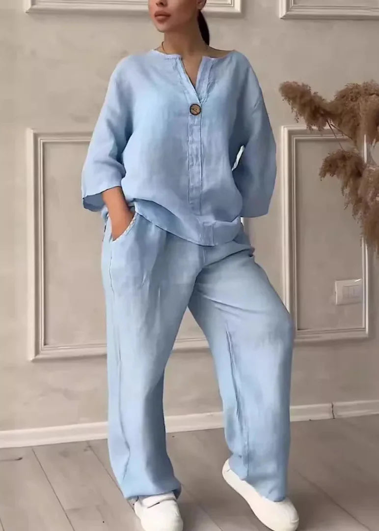 Avery™ - Comfortable Casual Linen Co-Ord Set
