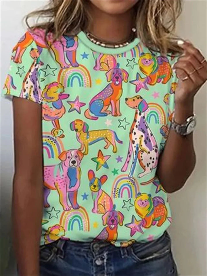 Scarlett™ - Handmade Women's Shirt with Animal Print