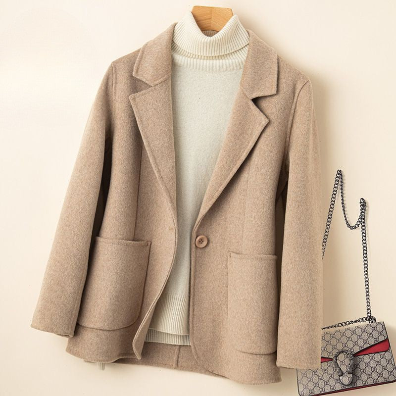 Caroline I Single Button Wool Coat