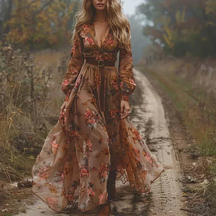 Amara | Bohemian Floral Maxi for Free-Spirited Elegance