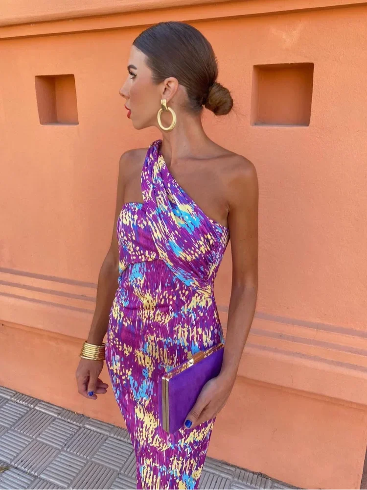 Lilou - Chic One-Shoulder Evening Dress