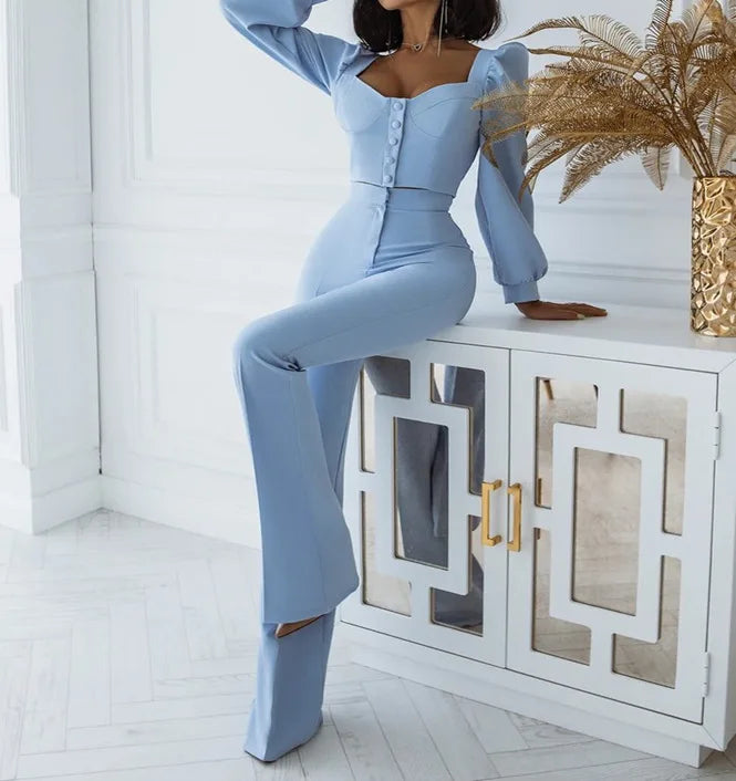 Scarlett™ - Chic Top and Pants Set