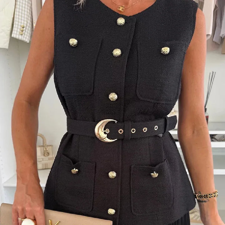 Zoe™ - Elegant Tweed Jacket And Long Skirt Set