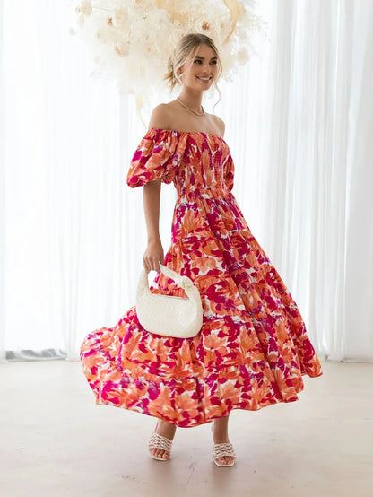 Celeste Off-Shoulder Maxi Dress (Almost sold out)