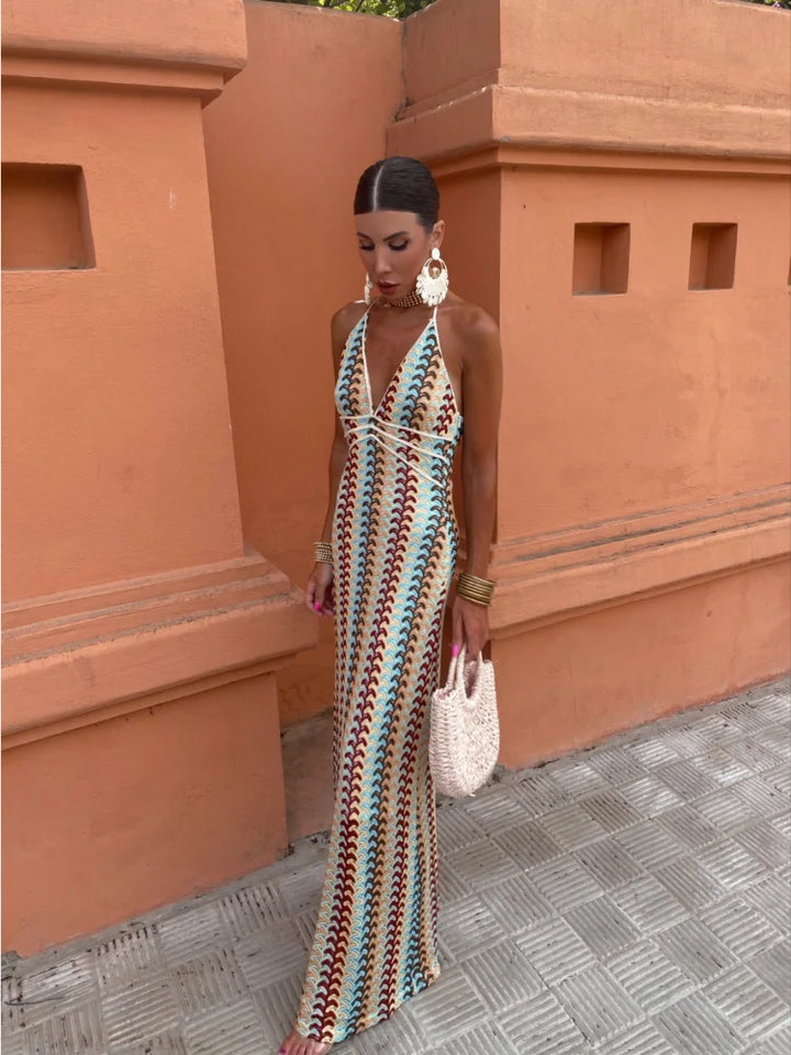 Solea - Chic Contemporary Maxi Dress