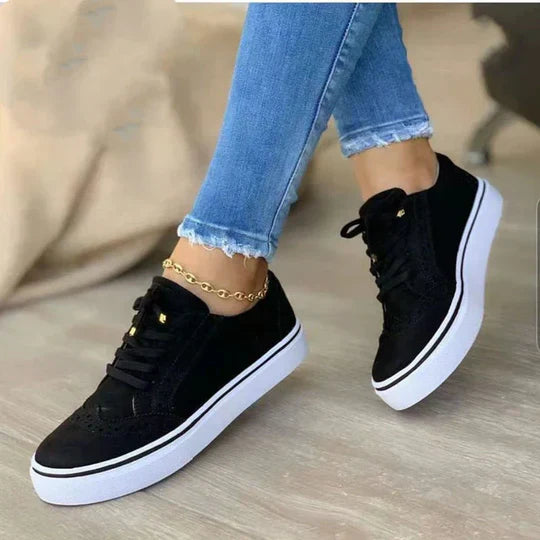 Olivya  - Lace-Up Platform Sneakers