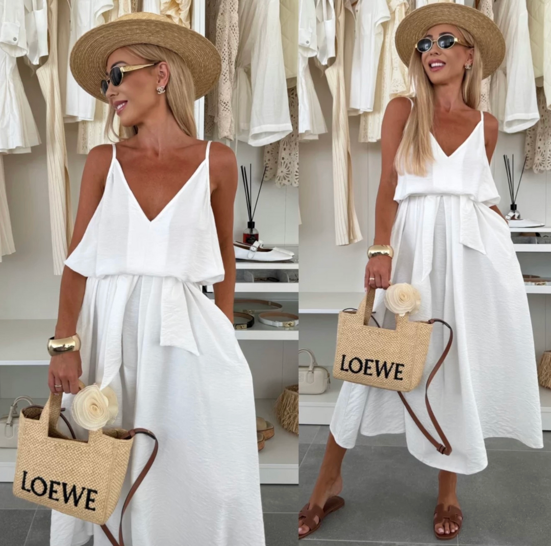 Celeste - White Maxi Dress