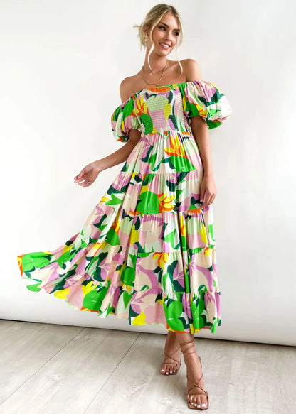 Celeste Off-Shoulder Maxi Dress (Almost sold out)