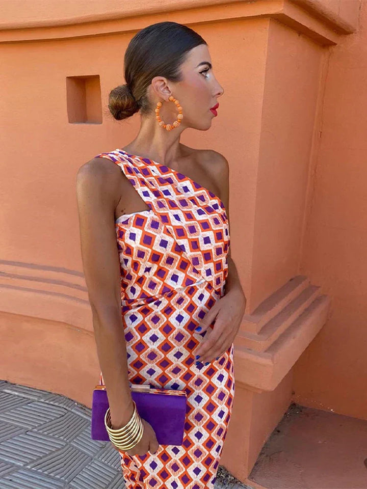 Lilou - Chic One-Shoulder Evening Dress