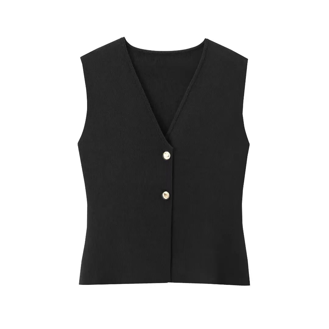 Peyton™ - Elegant Knitted 2-Piece Vest and Skirt Set