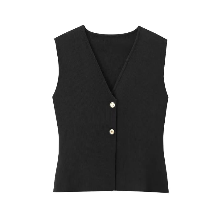 Peyton™ - Elegant Knitted 2-Piece Vest and Skirt Set