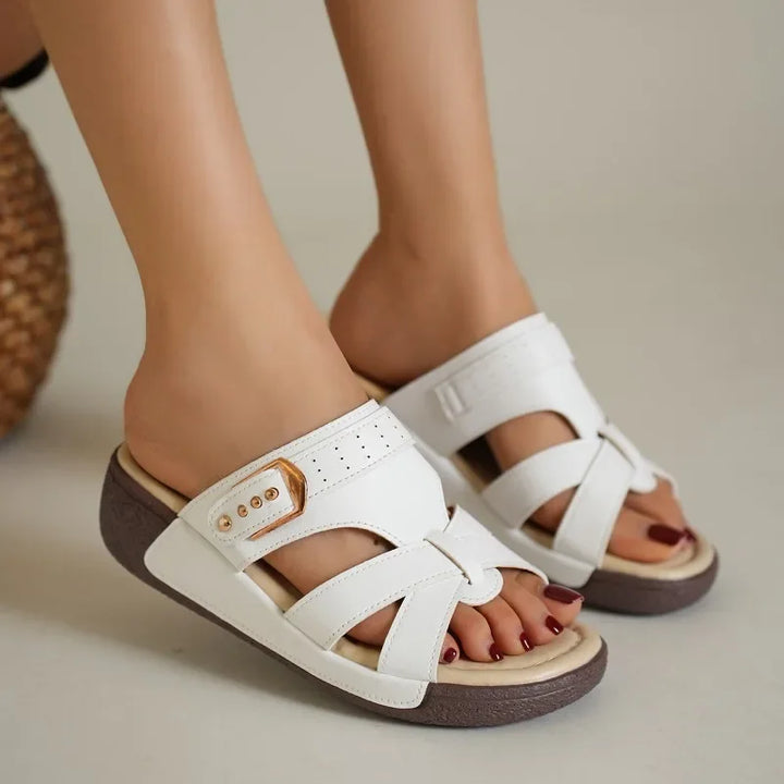 Ella™ - Comfy Rivet Wedges Sandals