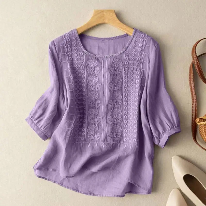 Aurora™ | Women’s Embroidered Relaxed Blouse