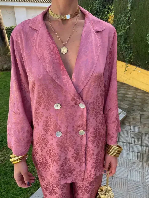 Eloise - Chic Jacquard Blazer