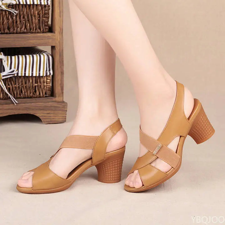 Lina™ -  Stylish Cross Strap Sandals