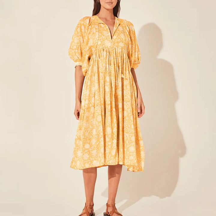 Aubrey - Boho Floral Dress