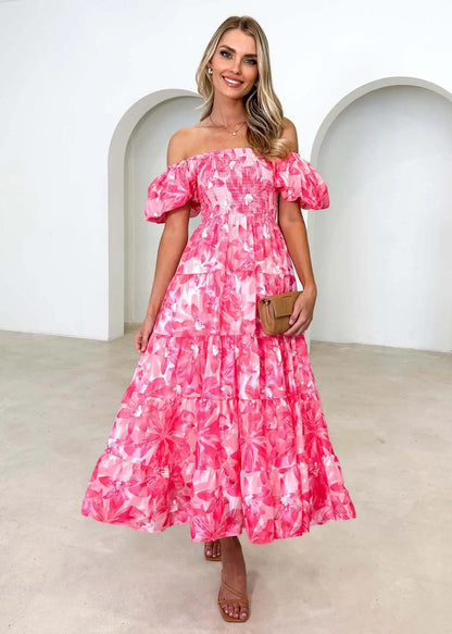 Celeste Off-Shoulder Maxi Dress (Almost sold out)