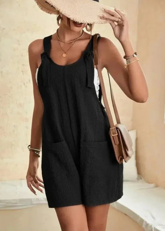 Hannah™ - Fashionable Casual Tank Shorts Jumpsuit