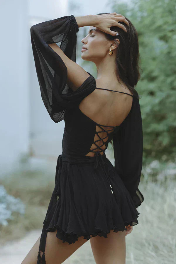 Layla | Charming Mini Dress Featuring Balloon Sleeves