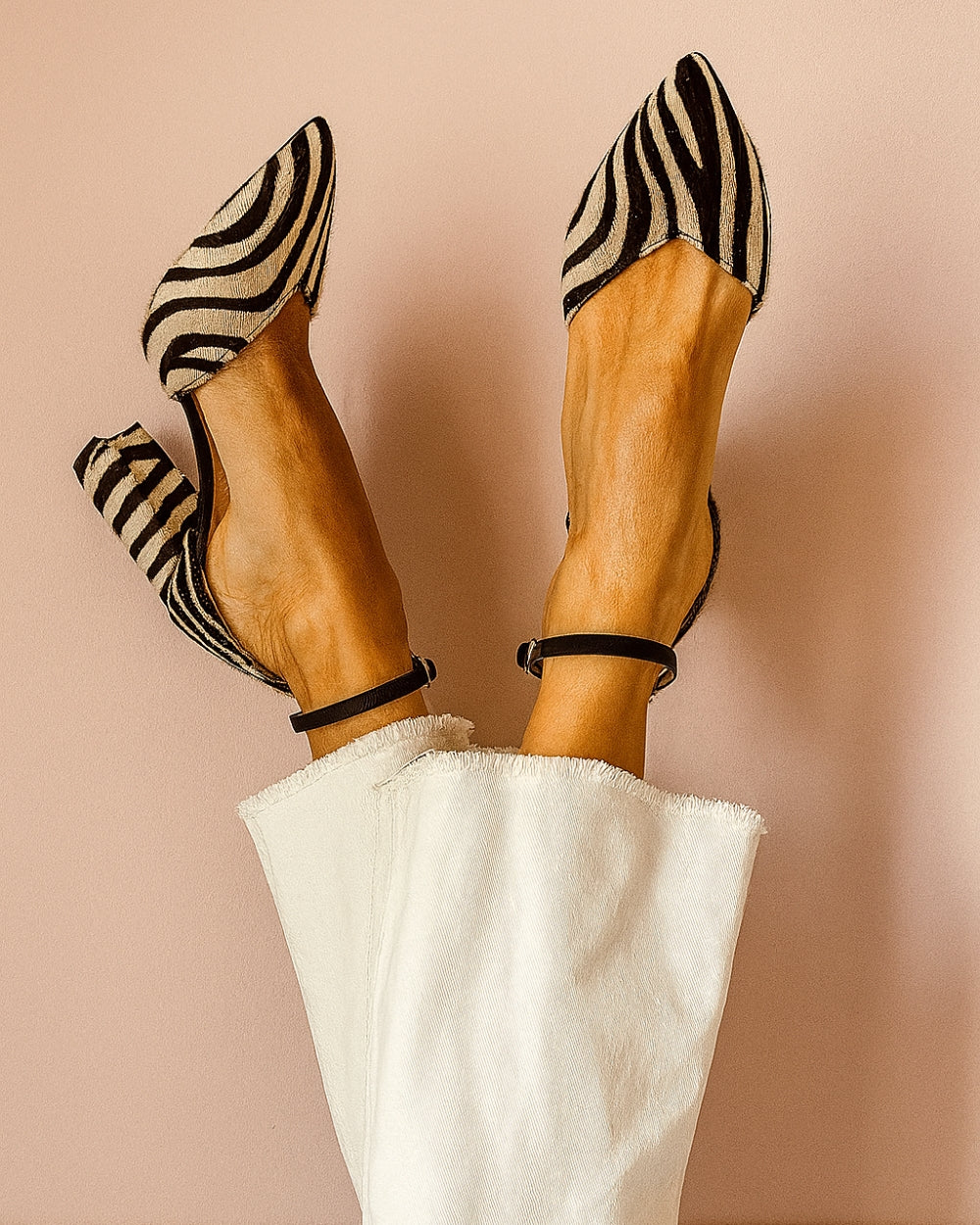Tovira – Pointed Sandals with Block Heel