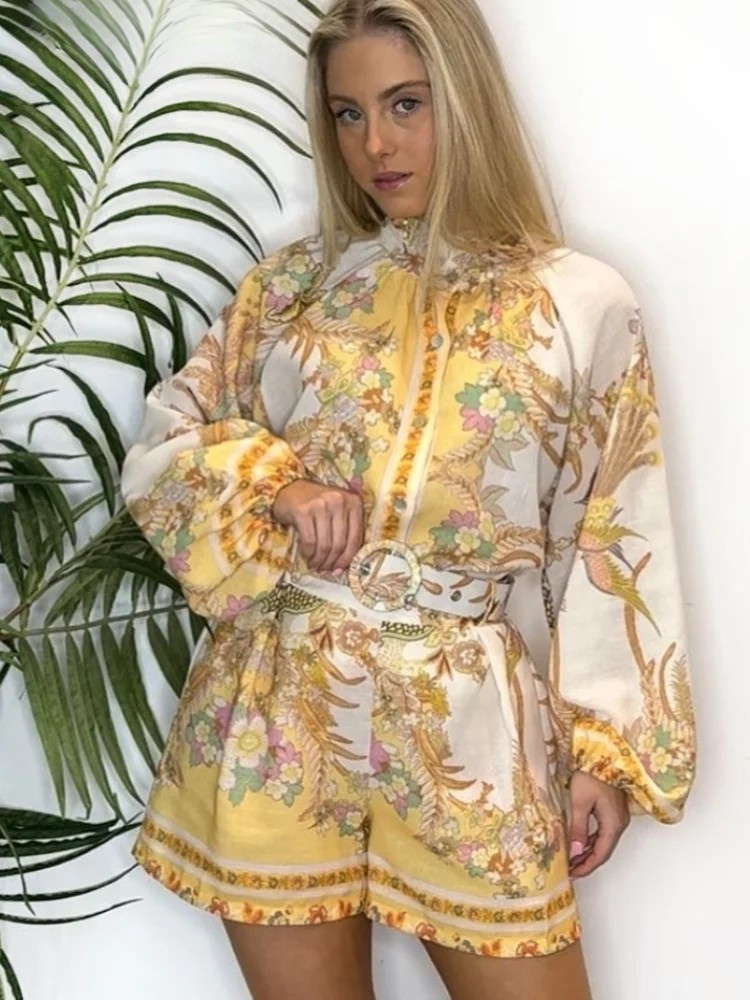 Zoe - Chic Floral Print Summer Set
